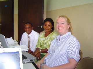 Sister Markham with Amartey Family